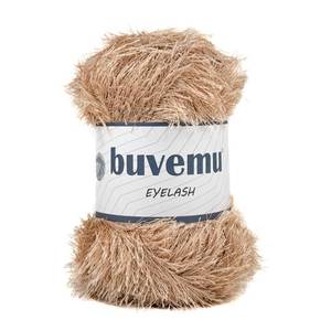 lot 5820 image: Buvemu Eyelash Fun Fur Yarn 100 Gram (3.53 Ounces) 175 Yards (160 Meters) (Beige)