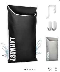 lot 6013 image: Hanging Laundry Bag with Door Hooks