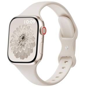 lot 5848 image: DYKEISS Sport Slim Silicone Band Compatible for Apple Watch Band 38mm 42mm 40mm 44mm 41mm 45mm 49mm, Thin Soft Narrow Replacement Strap Wristband for iWatch Ultra Series 87SE654321 Women Men