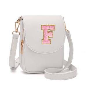 lot 5936 image: Viverte Birthday Gifts for 6 7 8 9 10 11 12 13 14 15 16 Year Old Girls Initial Crossbody Bags Purses Personalized Gifts for Teen Girls (Beige F)