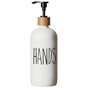 lot 5960 image: Dish Soap Dispenser for Kitchen, Glass Hand Soap Dispenser, Modern Farmhouse Decor for Bathroom, Kitchen Decor (Defective Pump)