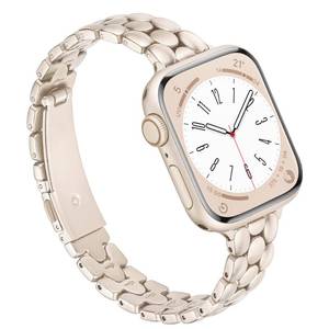 lot 5969 image: Calina Slim Metal Band Compatible with Apple Watch Bands for Women 42mm (Series 1110) 41mm 40mm 38mm, Stainless Steel Smart Watch Bands for iWatch Series 11 10 9 8 7 6 5 4 3 2 1 SE, Starlight