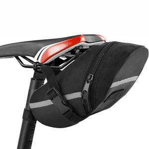 lot 5983 image: HAOJUNER Bicycle Saddle Bag, With Reflective For A Safety Ride, Under Seat bike Pack for Mountain Road Bikes, Bike Seat Bag