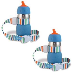 lot 5987 image: PBnJ Baby SippyPal Sippy Cup Holder Strap Leash Tether (Beach 2-Pack)