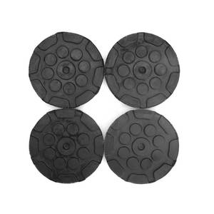 lot 6030 image: 4Pcs Universal Round Rubber Arm Pads for Car Auto Jacking Lift Dia 120mm Thick 15mm Car Auto Truck Hoist