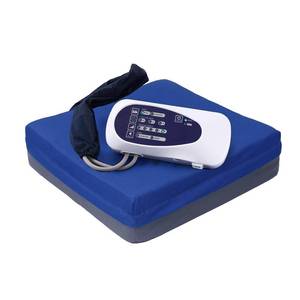 lot 6112 image: Alternating Pressure Cushion for Wheelchair & Office Chair, 17x17x5 Inch Auto Inflating Seat Cushion with Air Pump, 2 Modes & 3 Cycle Times for Bed Sore Prevention, Sciatica & Back Pain Relief - Retail $190