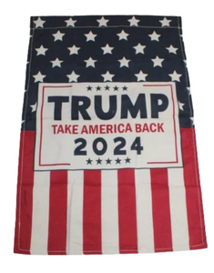 lot 6150 image: Trump Take America Back 2024 Garden Flag (18x12)