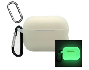 lot 6164 image: Glow Case for Apple Airpods Pro 2 (Glow in Dark),Fluorescence Silicone Case for Item Finder Headphone Case Cover, Luminous Holder with 2 Keychain Carabiner, Glow Green