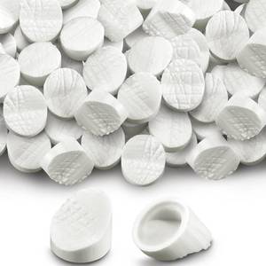 lot 6220 image: Landical 100 Pcs Entry Door Screw Hole Plugs, Door Frame Plugs, Diameter 516 x 14, Compatible with OdlWestern Reflection Frame, Doorway Window Screw Hole Inserts Plastic, White