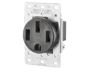 lot 6244 image: Leviton 8450 50A 250V 3-Pole 4-Wire Power Outlet