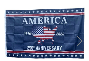 lot 6257 image: America 250th Anniversary Flag 1776-2026