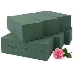 lot 6276 image: FLOFARE Pack of 6, Dry and Wet Floral Foam Blocks for Fresh and Artificial Flowers, Each (7.8 L x 3.5 W x 2.4 H), for Wedding, Birthdays, Home, Office, and Garden Decorations