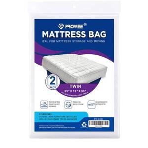 lot 6284 image: PROWEE 2 PK Twin Mattress Bags for Moving, Waterproof & Tear-Resistant Plastic Mattress Bag for Storage, Disposal & Moving Supplies