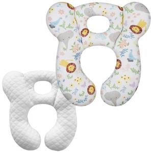 lot 6301 image: ZHOMA Baby Travel Pillow, Upgrade U-Shape Infant Pillow for Car Seat Pushchair and Stroller, Soft Comfortable Rest Cushion for Kids Newborn and Toddler -Lion White