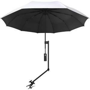 lot 6316 image: UPF 50 Beach Umbrella with Adjustable Universal Clamp