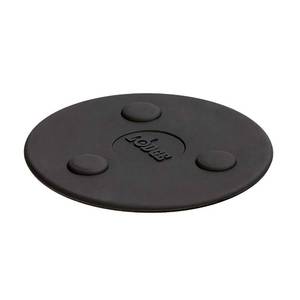 lot 6347 image: Lodge 5 Inch Silicone Magnetic Trivet - Dishwasher Safe Magnetic Trivet Designed for Universal Use - Reusable Heat Protection up to 450° - Black