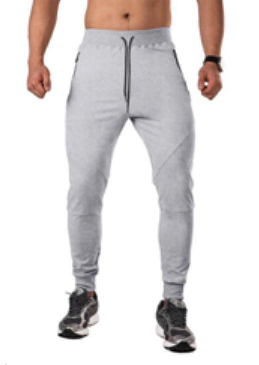 lot 5598 image: MRSISYI Mens Tapered Jogger with Zipper Pockets Slim Fit Sweatpants Athletic Workout Gym Pants Grey