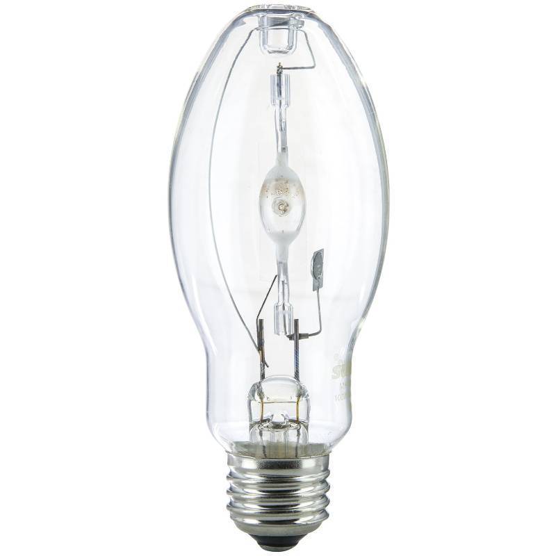 lot 5299 image: Sunlite 03645-SU MH100UMED M90 Metal Halide Lamp, 100 Watts, Pulse Start, Medium Base (E26), ED17, 12,000 Hours Life, 9000 Lumen, Clear Finish, 4000K