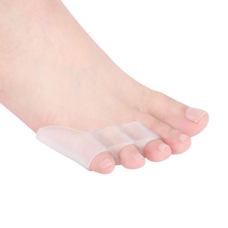lot 5305 image: 4Pcs Pinky Toe Separator, Toe Spacers, Soft Gel Toe Spacers Toe, Toe Separators for Overlapping Toes, Toe Straightener for Men and Women