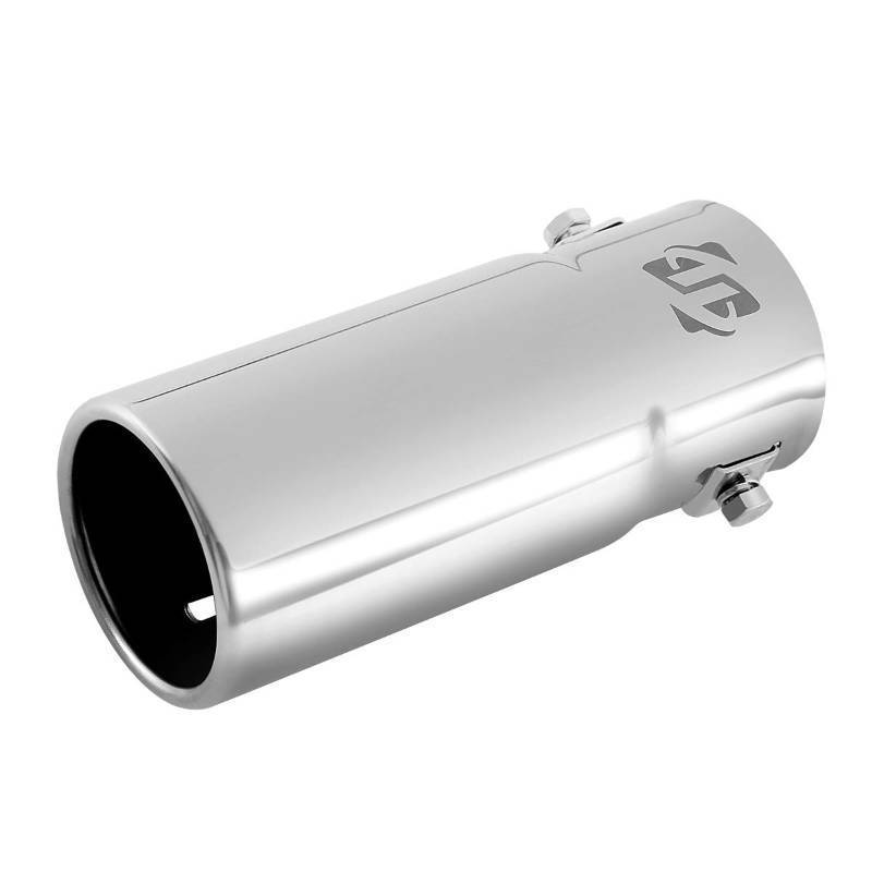 lot 5334 image: Exhaust tip - To Fit 1.5 to 2 Inch Exhaust tail Pipe Diameter- Stainless Steel to give chrome effect - Car Muffler tips