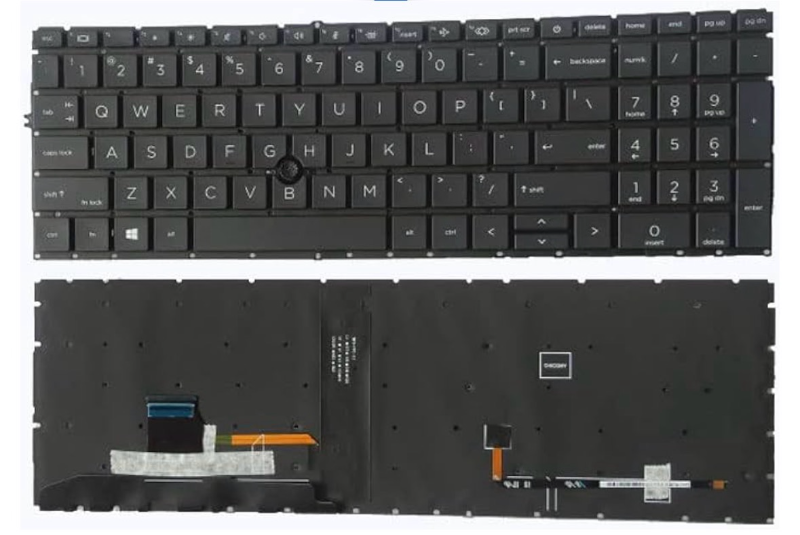 lot 5695 image: SUNMALL Replacement Keyboard Compatible with HP Elitebook 755 G7 850 G7 855 G7 850 G8855 G8.Zbook Firefly 15 G7 Zbook Firefly 15 G8 with Backlit and Pointer