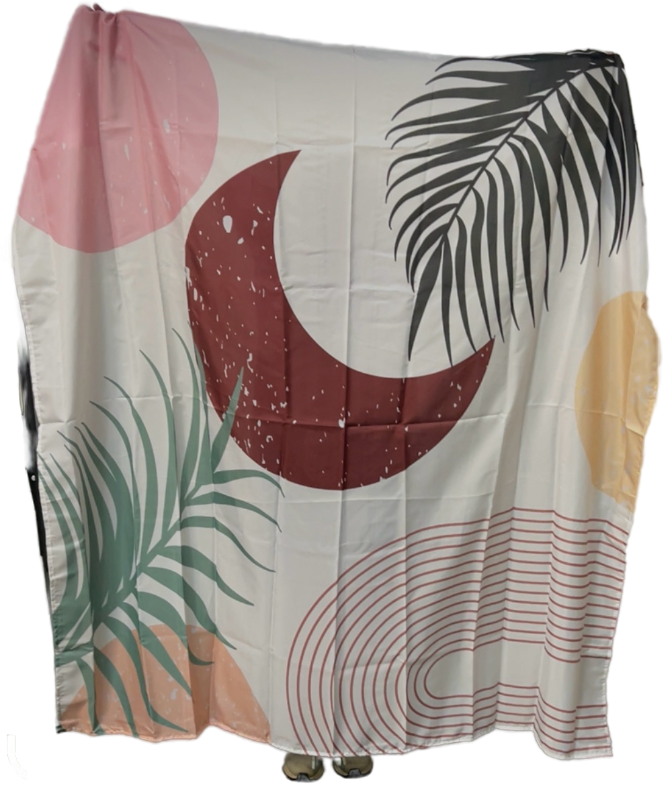 lot 6014 image: Boho Abstract shower curtain