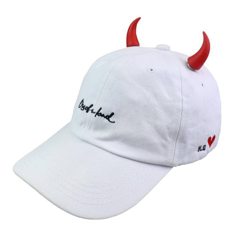 lot 2211 image: Magnetic Red Devil Horns Detachable Magic Horn Attachments for Hat Knit Hat Snapbacks Beanie Baseball Caps Bandanas Cosplay Accessories Theme Park - Retail $10