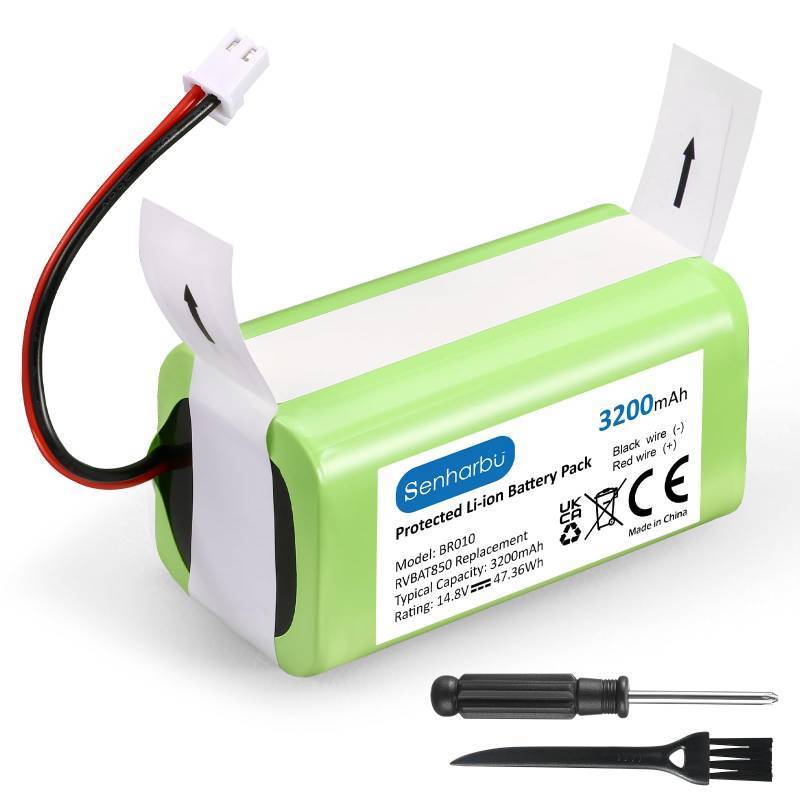 lot 2259 image: Senharbu 3200mAh RVBAT850 Battery Replacement for Shark Vacuum - Compatible with Shark Ion R75, RV761, RV850C, RV1000S, RV1100VL, RV101AE, UR1000SR, RV700_N, RV720_N (2-Prong Connector ONLY) - Retail $20