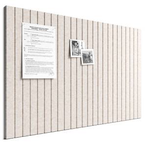 lot 3001 image: Bumusty Large Cork Board Alternative-36 x 24 Felt Bulletin Board Tiles, with 30 Pushpins, 40 Adhesive Tabs, Fine-Stripe 6-Pack, Cork Boards for Office Push Pin Board Felt Board-Oatmeal - Retail $23