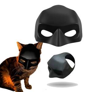 lot 3012 image: Cat Bat Mask, Funny Cat Helmet & Cat Hat Cosplay Costume, Adjustable Pet Mask for Halloween, Party, Photo Props, Lightweight Comfortable Cat Costume Accessories for Cats & Small Pets��Black - Retail $8
