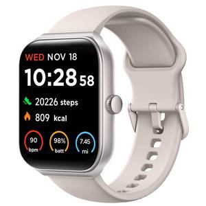 lot 3014 image: TOOBUR Smart Watch for Men Women Alexa Built-in, 1.95 Fitness Tracker with AnswerMake Calls, IP68 WaterproofSleep TrackerHeart Rate100 Sports, Fitness Watch Compatible iOS Android - Retail $46