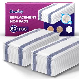 lot 3065 image: 4-Layer Super Absorbent Pad Refills for Swiffer Wet Jet Mop, Heavy Duty & No-Shedding Mopping Pads Refill, Disposable Streak-Free Cleaning for All Sealed Floors 60 Pack - Retail $30