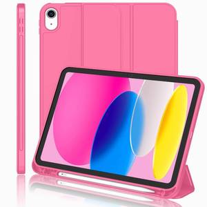 lot 3074 image: iMieet iPad (A16) Case 11th GeniPad 10th Generation Case 11-Inch 202510.9 Inch 2022 with Pencil Holder, Trifold Stand Smart Cover with Soft TPU Back,Auto WakeSleep(Watermelon) - Retail $30