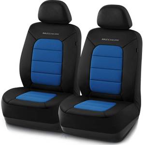 lot 3097 image: Skechers Memory Foam Car Seat Covers,Thick Cool Touch Fabric Seat Covers,Front Seat Cover Airbag Compatible,Automotive Comfort Protection for Most Cars,Vans,Trucks,SUV,Blue - Retail $46