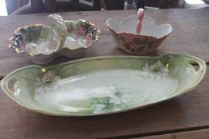 lot 1143 image: Antique Made in Germany Dishes & Basket