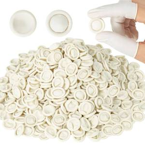 lot 17013 image: Latex Finger Cots Disposable Finger Gloves Anti-Static Finger Covers for Fingertip Protection, Medium Finger Protectors for Electronic Repair, Handicraft, Industrial Application, Beauty, Salon. COUNT Unknown. - Retail $35
