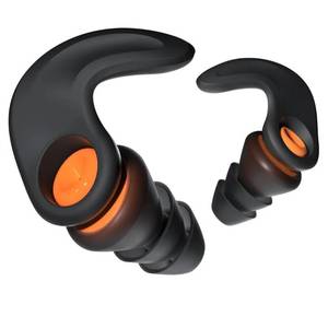 lot 16744 image: Ear Plugs for Sleeping Noise Cancelling, Reusable Ear Protection EarPlugs, Multi Frequency Noise Reduction for Sleep, Motorcycle, Trip, Work, Noise Sensitivity - Black, Medium - Retail $15