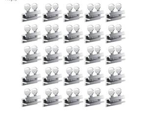 lot 16752 image: 25 Sets Sliding Window Locks Aluminum Metal Window Security Safety Locks with Keys Silver Adjustable up and Down Stopper Proof Home Door Patio Guard (2 Keys) - Retail $24