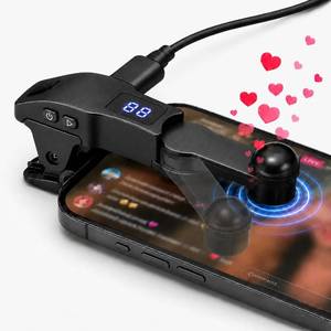 lot 16754 image: Auto Clicker for Smart Phone, Phone Screen Device Speed Clicker for iPhone iPad Apps, Fast Click Simulation Finger Continuous Click for Tiktok, Live Broadcasts Likes, Lightning Deal, Reward Task, Plug and Play(Black) - Retail $9