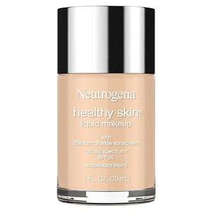 lot 16755 image: Neutrogena Healthy Skin Liquid Makeup Foundation, Lightweight & Flawless Coverage with Broad Spectrum SPF 20 Sunscreen - 70 Fresh Beige - Retail $20
