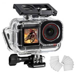 lot 16799 image: 196FT60M Waterproof Case Compatible for DJI Osmo Action 5 Pro Action 4 Action 3,Underwater Diving Protective Cover Cage Shell Accessories Invisible Dive Housing for Action 5 Pro43 Camera - Retail $15