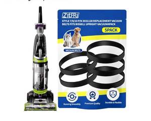 lot 16804 image: for Bissell Style 7910 PN 3031120 Vacuum Belt 5-Pack for Bissell PowerForce Helix CleanView Swivel Rewind Pet Powerlifter Pet Hair Eraser Vacuum Cleaner Rewind Parts 2031093 32074 3031123 - Retail $10