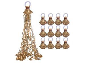 lot 16806 image: 12 Pack Golden Streamer Poppers, No Mess Confetti Poppers��Party Poppers No Mess Streamers Easy to Clean Handheld Streamer Cannon��Ideal for Celebrations and Events - Retail $10