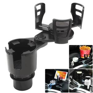 lot 16810 image: Cup Holder Expander for Car 2 in 1 Multifunctional Car Cup Holder Extender Adapter with Adjustable Base Compatible with Hydro Flask, Yeti, Nalgene, 3240 oz Large Bottles Drinks Mugs - Retail $24