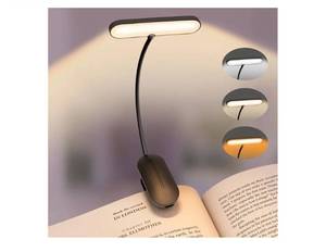 lot 16825 image: Clip-On Book Light for Reading at Night - Rechargeable 14 LEDs with 3 Color Modes & Stepless Dimming, Eye-Care USB-C Charging, 70-Hours, 360° Flexible Gooseneck - Perfect for Books, Bedtime Reading - Retail $6