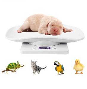 lot 16828 image: Digital Pet Scale, Portable LCD Electronic Weighing Scale with Tray(Max. 33 lbs), Small Animal Weight Scale, Multifunction Kitchen Scale for FoodLizardPuppyKittenHamsterWhelping - Retail $19