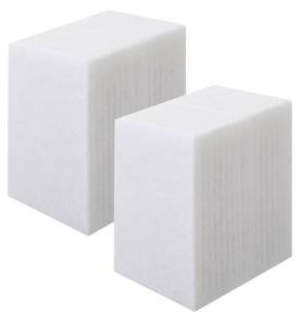 lot 16846 image: 40 Pcs White Scrub Pads Light Duty Scouring Non Woven Pad Non Scratch Abrasive Hand Multipurpose Scouring Sponge Multi Surface Scrubber Pads for Cleaning Polishing Home(4 x 6 Inch,White) - Retail $21