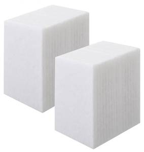 lot 16848 image: 40 Pcs White Scrub Pads Light Duty Scouring Non Woven Pad Non Scratch Abrasive Hand Multipurpose Scouring Sponge Multi Surface Scrubber Pads for Cleaning Polishing Home(4 x 6 Inch,White) - Retail $0