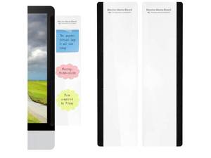 lot 16850 image: Office Desk Accessories 2pcs Multifunction Computer Monitor Memo Board - Transparent Computer Side Panel Memo Creative Monitor Side Panel Suitable for Office Home Desktop - Retail $5