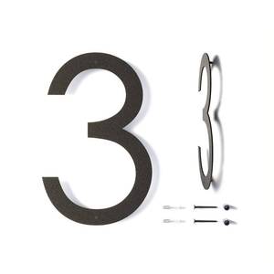 lot 16905 image: 12 Inch Modern Floating House Numbers for Outside  Large Metal House Numbers for Outdoors  Black Coated Rust-Proof Home Address NumbersPlaques  Metal Numbers - Retail $18
